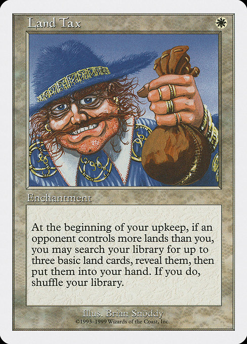 Magic the Gathering Card - Land Tax - MTG Circle