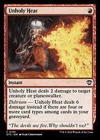 Magic the Gathering Card - Unholy Heat - MTG Circle