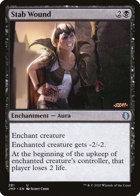 Magic the Gathering Card - Stab Wound - MTG Circle