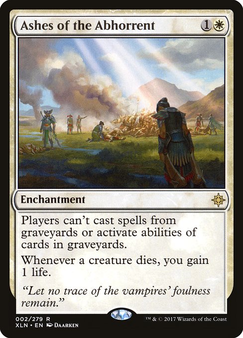 Magic the Gathering Card - Ashes of the Abhorrent - MTG Circle