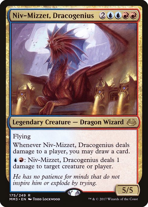 Magic the Gathering Card - Niv-Mizzet, Dracogenius - MTG Circle