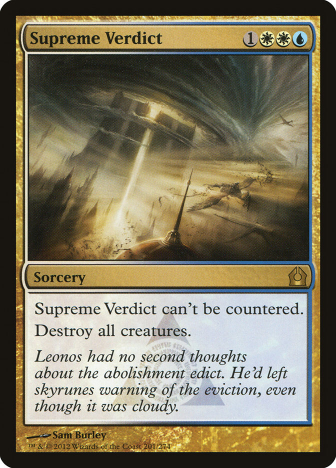 Magic the Gathering Card - Supreme Verdict - MTG Circle