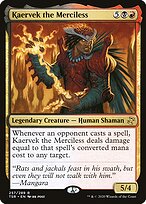 Magic the Gathering Card - Kaervek the Merciless - MTG Circle