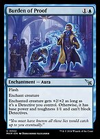 Magic the Gathering Card - Burden of Proof - MTG Circle