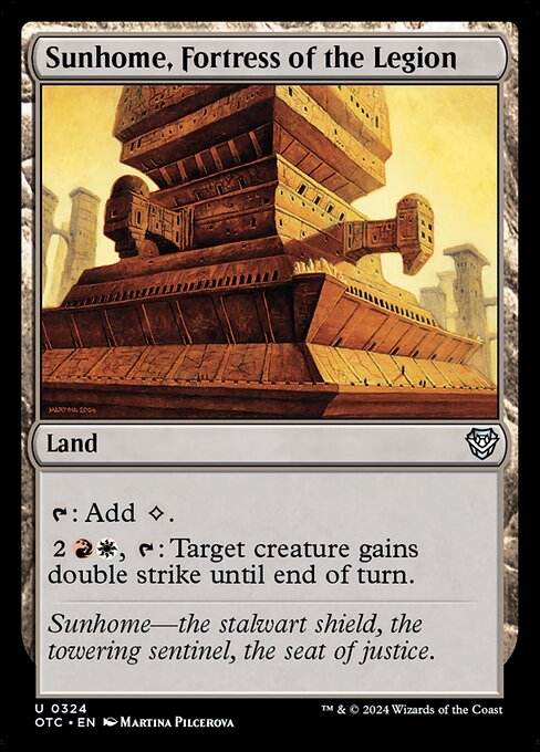 Magic the Gathering Card - Sunhome, Fortress of the Legion - MTG Circle