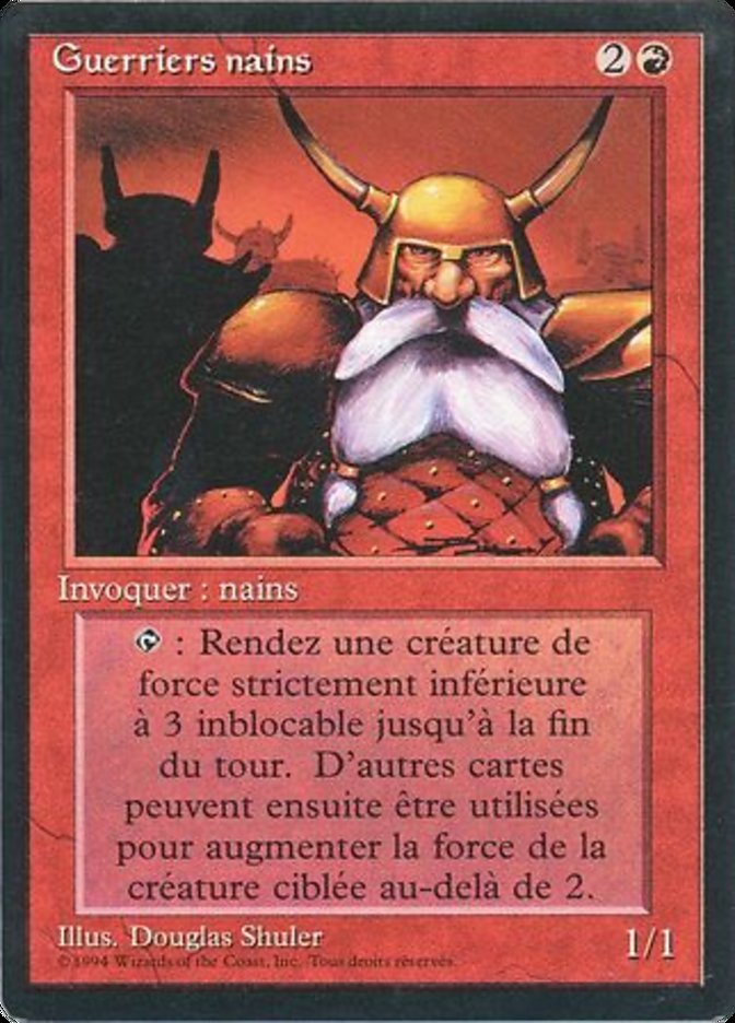 Magic the Gathering Card - Dwarven Warriors - MTG Circle