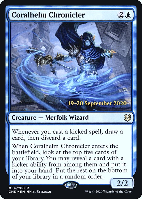 Magic the Gathering Card - Coralhelm Chronicler - MTG Circle