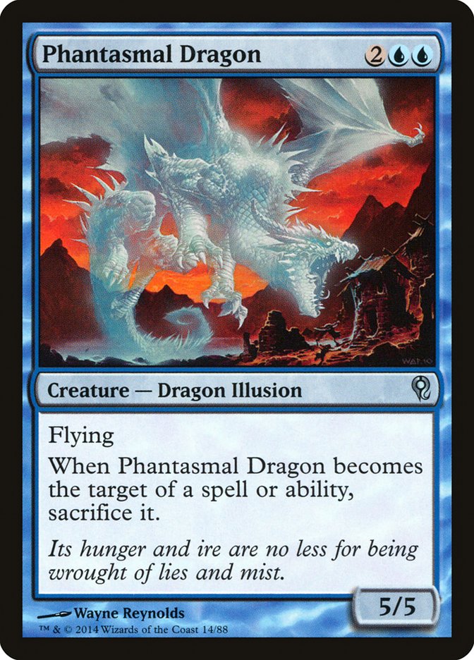 Magic the Gathering Card - Phantasmal Dragon - MTG Circle
