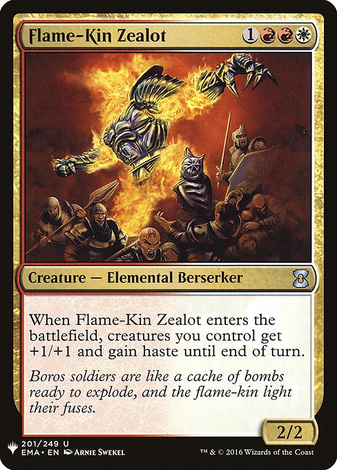 Magic the Gathering Card - Flame-Kin Zealot - MTG Circle
