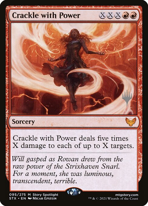 Magic the Gathering Card - Crackle with Power - MTG Circle