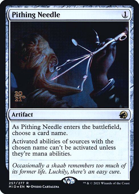 Magic the Gathering Card - Pithing Needle - MTG Circle