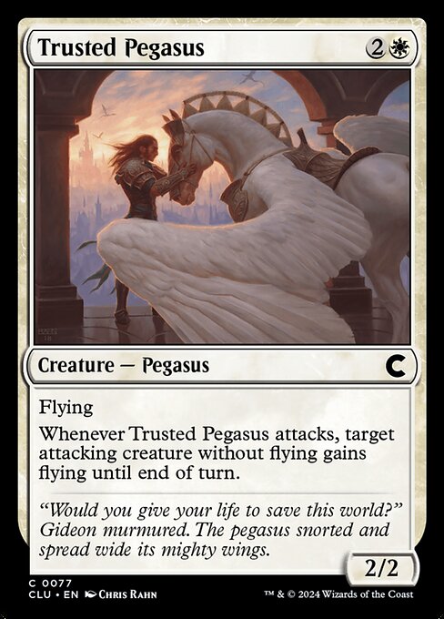 Magic the Gathering Card - Trusted Pegasus - MTG Circle