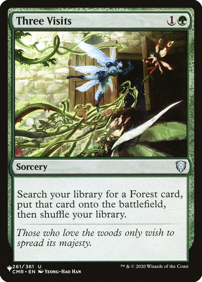 Magic the Gathering Card - Three Visits - MTG Circle