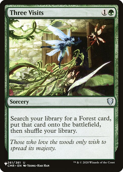 Magic the Gathering Card - Three Visits - MTG Circle