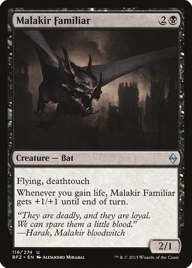 Magic the Gathering Card - Malakir Familiar - MTG Circle