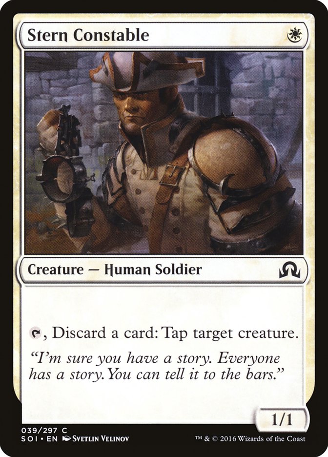 Magic the Gathering Card - Stern Constable - MTG Circle
