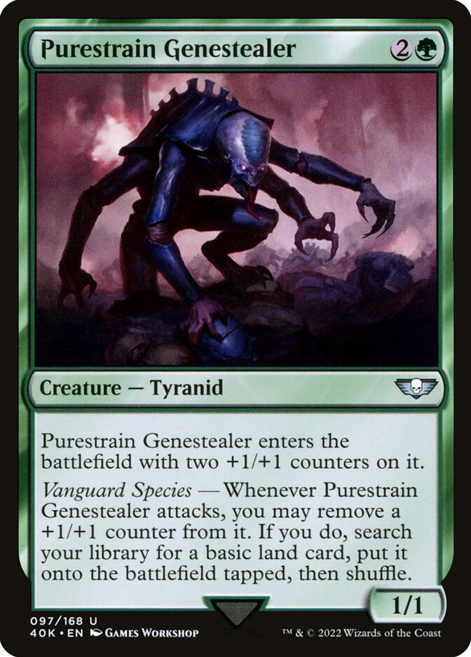Magic the Gathering Card - Purestrain Genestealer - MTG Circle