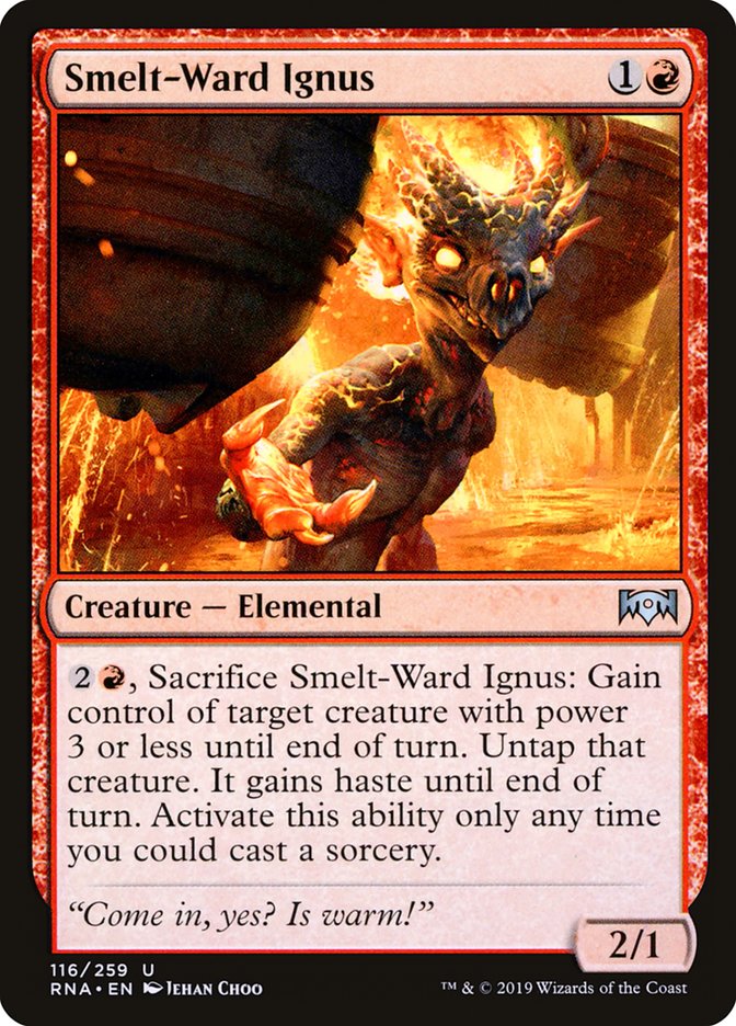 Magic the Gathering Card - Smelt-Ward Ignus - MTG Circle