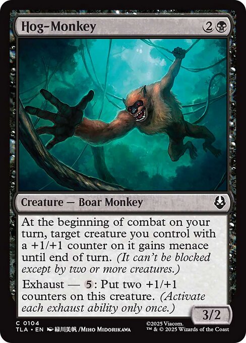 Magic the Gathering Card - Hog-Monkey - MTG Circle