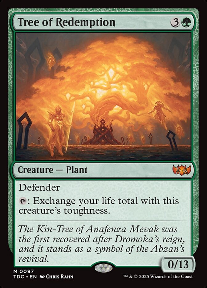 Magic the Gathering Card - Tree of Redemption - MTG Circle