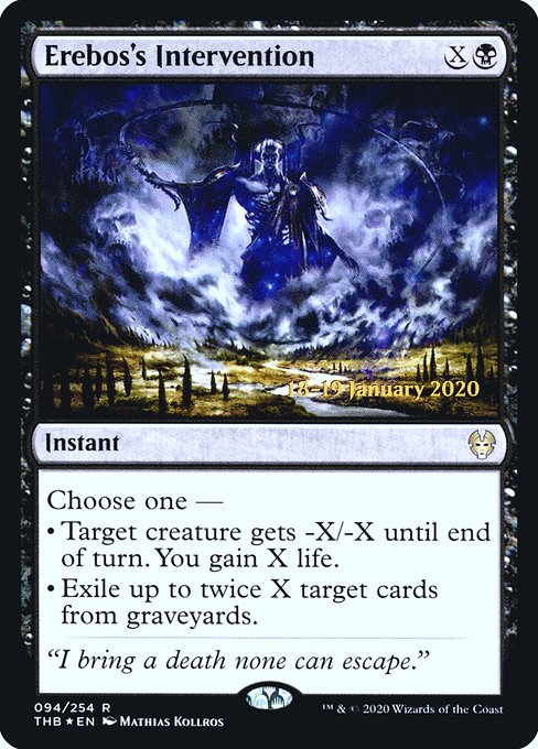 Magic the Gathering Card - Erebos's Intervention - MTG Circle
