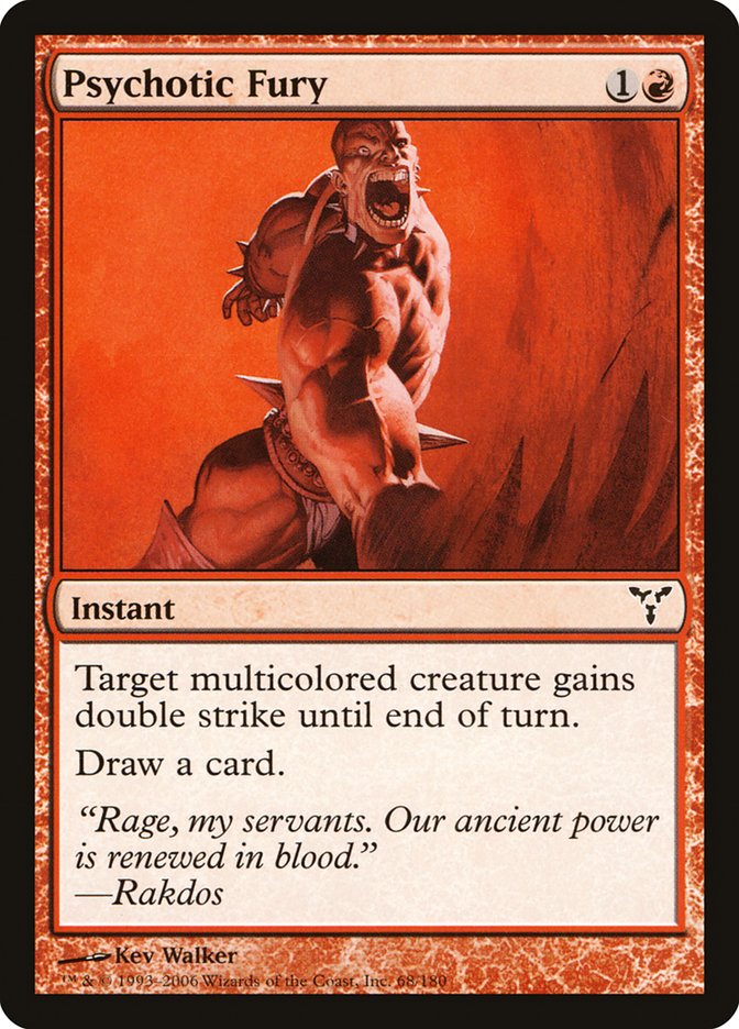 Magic the Gathering Card - Psychotic Fury - MTG Circle