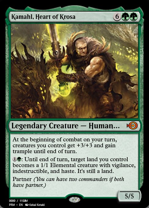 Magic the Gathering Card - Kamahl, Heart of Krosa - MTG Circle