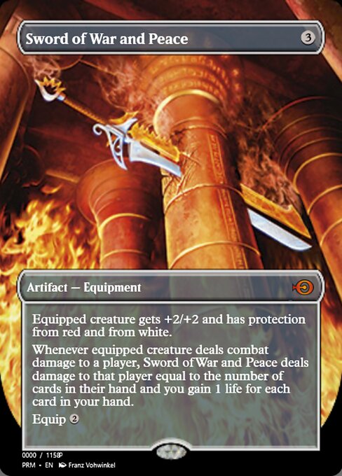 Magic the Gathering Card - Sword of War and Peace - MTG Circle