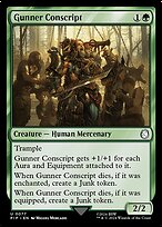 Magic the Gathering Card - Gunner Conscript - MTG Circle