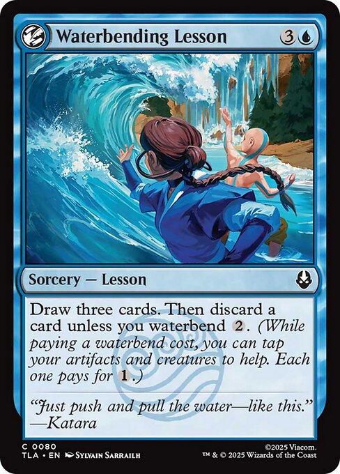 Magic the Gathering Card - Waterbending Lesson - MTG Circle