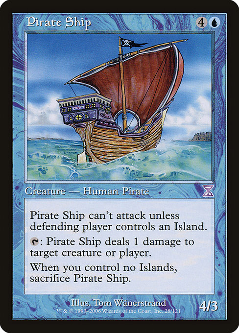 Magic the Gathering Card - Pirate Ship - MTG Circle