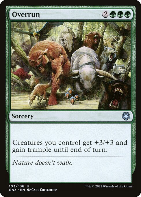 Magic the Gathering Card - Overrun - MTG Circle