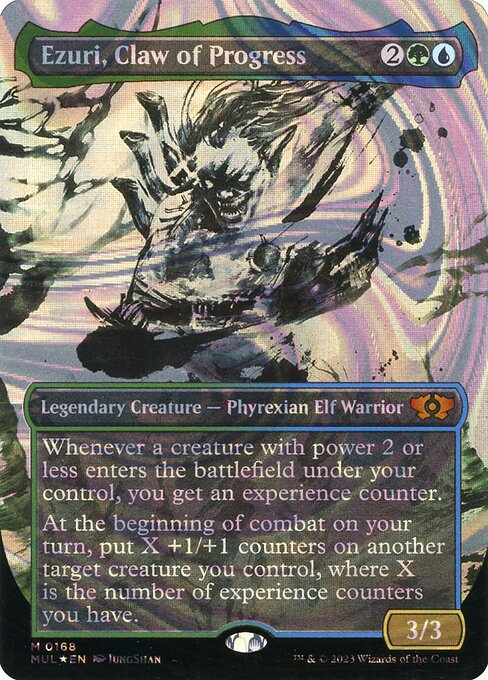 Magic the Gathering Card - Ezuri, Claw of Progress - MTG Circle