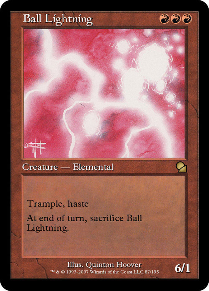 Magic the Gathering Card - Ball Lightning - MTG Circle
