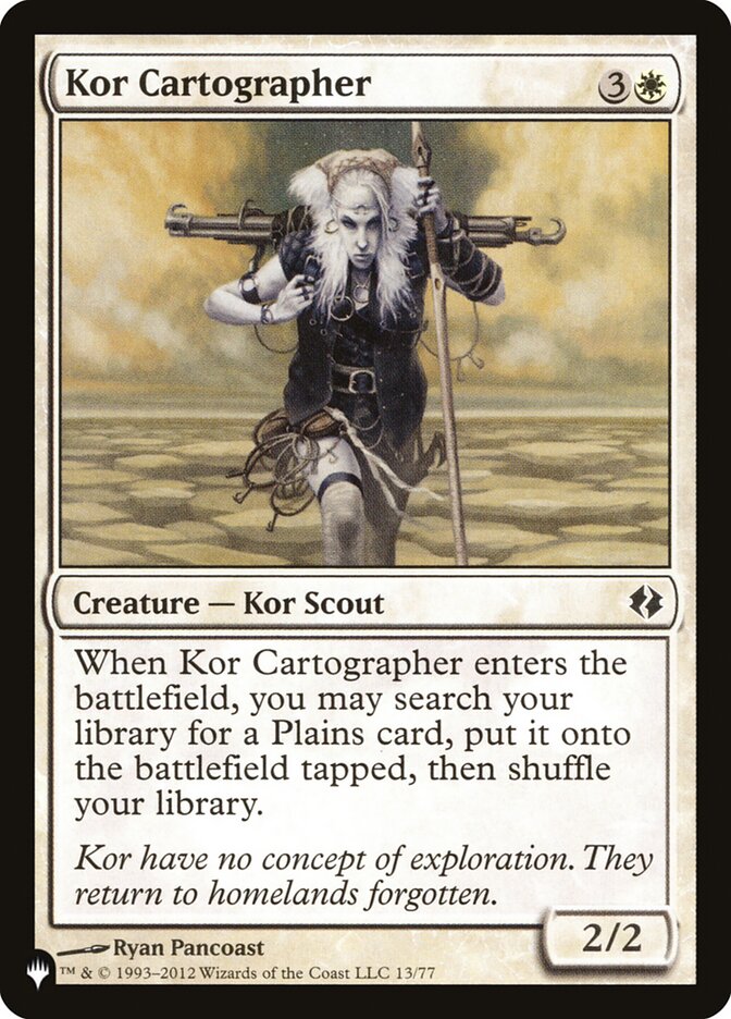 Magic the Gathering Card - Kor Cartographer - MTG Circle