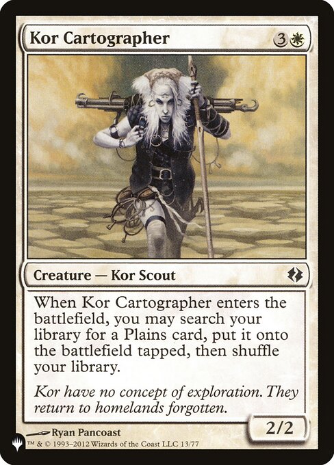 Magic the Gathering Card - Kor Cartographer - MTG Circle