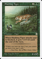 Magic the Gathering Card - Slashing Tiger - MTG Circle