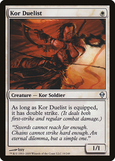 Magic the Gathering Card - Kor Duelist - MTG Circle