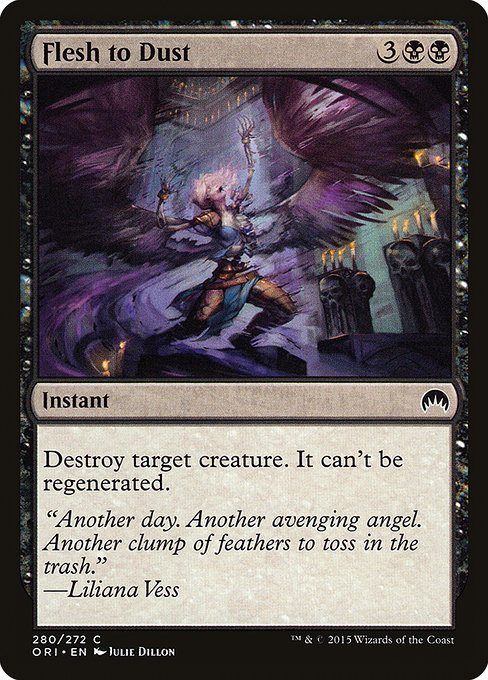 Magic the Gathering Card - Flesh to Dust - MTG Circle