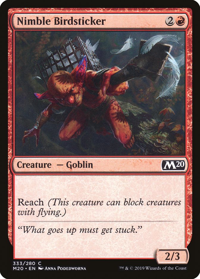 Magic the Gathering Card - Nimble Birdsticker - MTG Circle
