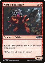 Magic the Gathering Card - Nimble Birdsticker - MTG Circle