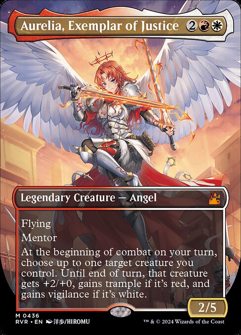 Magic the Gathering Card - Aurelia, Exemplar of Justice - MTG Circle
