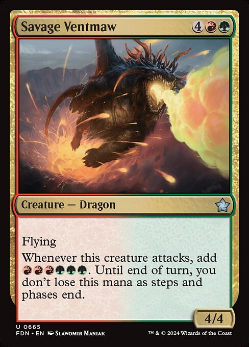 Magic the Gathering Card - Savage Ventmaw - MTG Circle