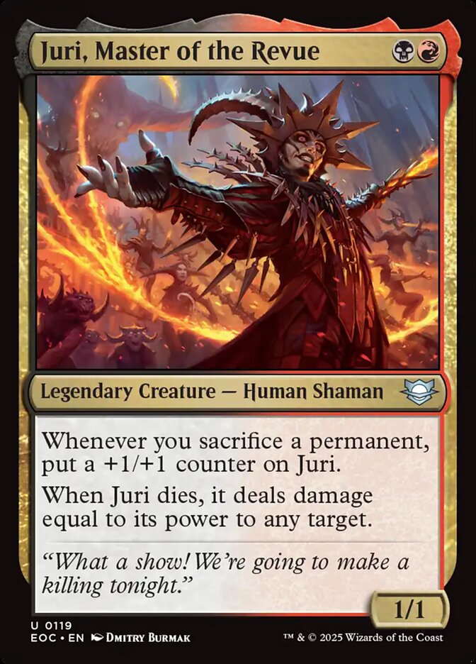 Magic the Gathering Card - Juri, Master of the Revue - MTG Circle