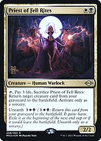 Magic the Gathering Card - Priest of Fell Rites - MTG Circle