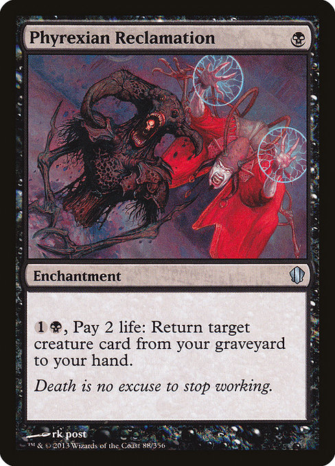 Magic the Gathering Card - Phyrexian Reclamation - MTG Circle