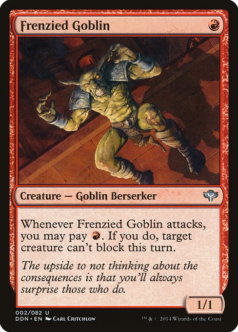 Magic the Gathering Card - Frenzied Goblin - MTG Circle