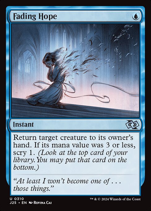Magic the Gathering Card - Fading Hope - MTG Circle