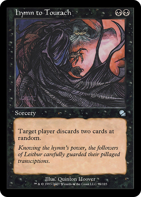 Magic the Gathering Card - Hymn to Tourach - MTG Circle