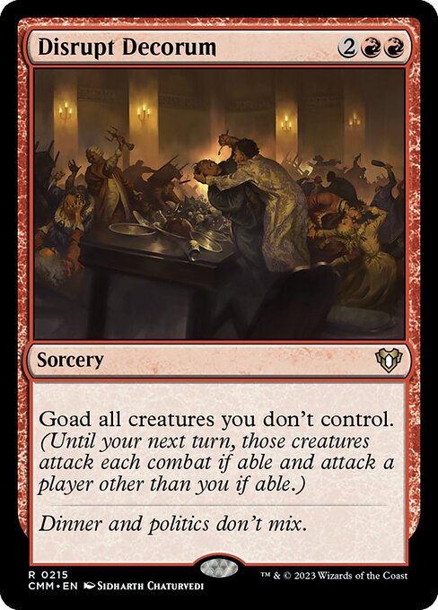 Magic the Gathering Card - Disrupt Decorum - MTG Circle